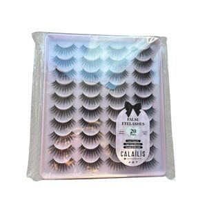 False Eyelashes Calailis Set. 20 Pairs. Black. New.